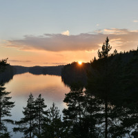 Sunset in Tampere, Finland, August 2016. Photo by Esko Pettay